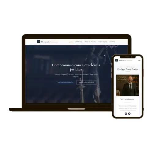 Site para Escritório de Advocacia - Serviços jurídicos e equipe