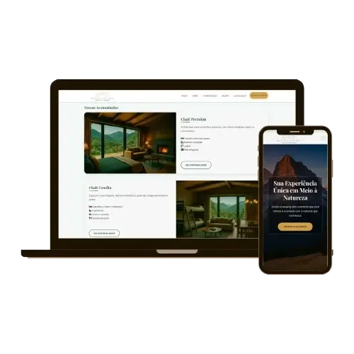 Site para Chalés e Camping