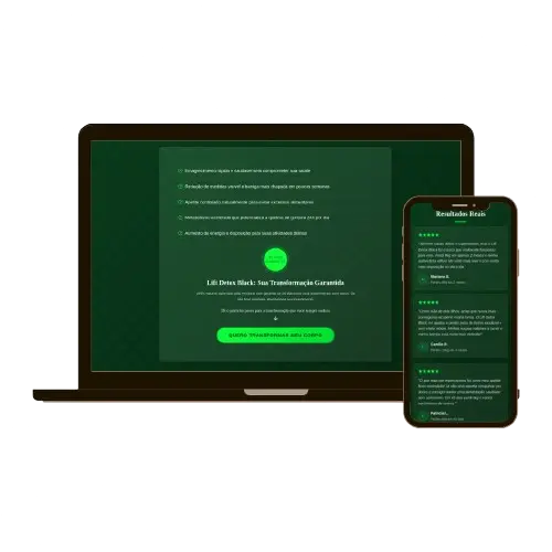 Landing Page para Representante Lift Detox
