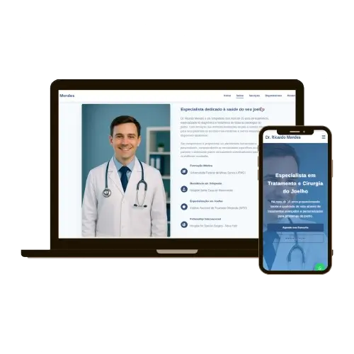 Site para Ortopedista